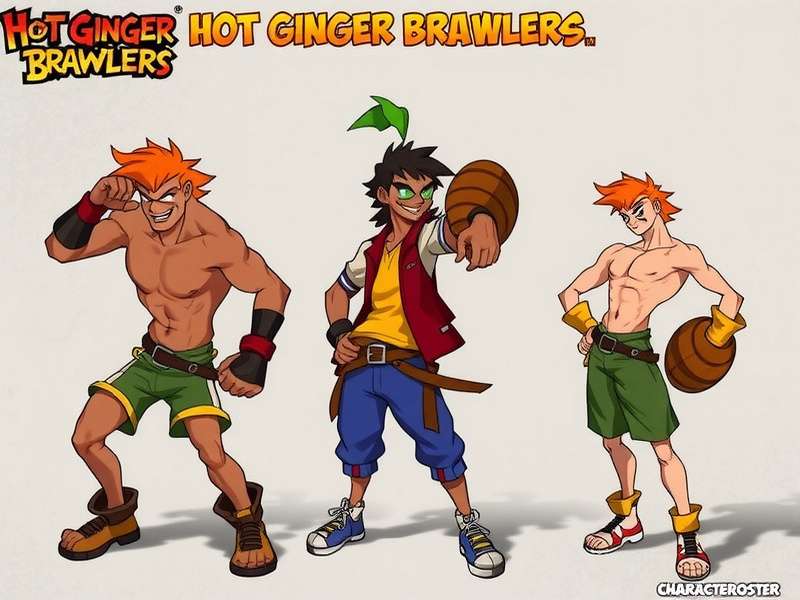 Hot Ginger Brawlers Character Roster